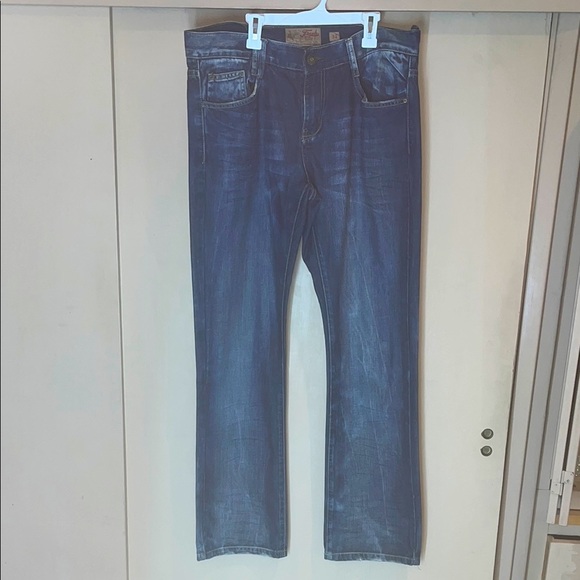Fresh Blue Straight Jeans Classic Style 34W 34L / preowned - Picture 1 of 14